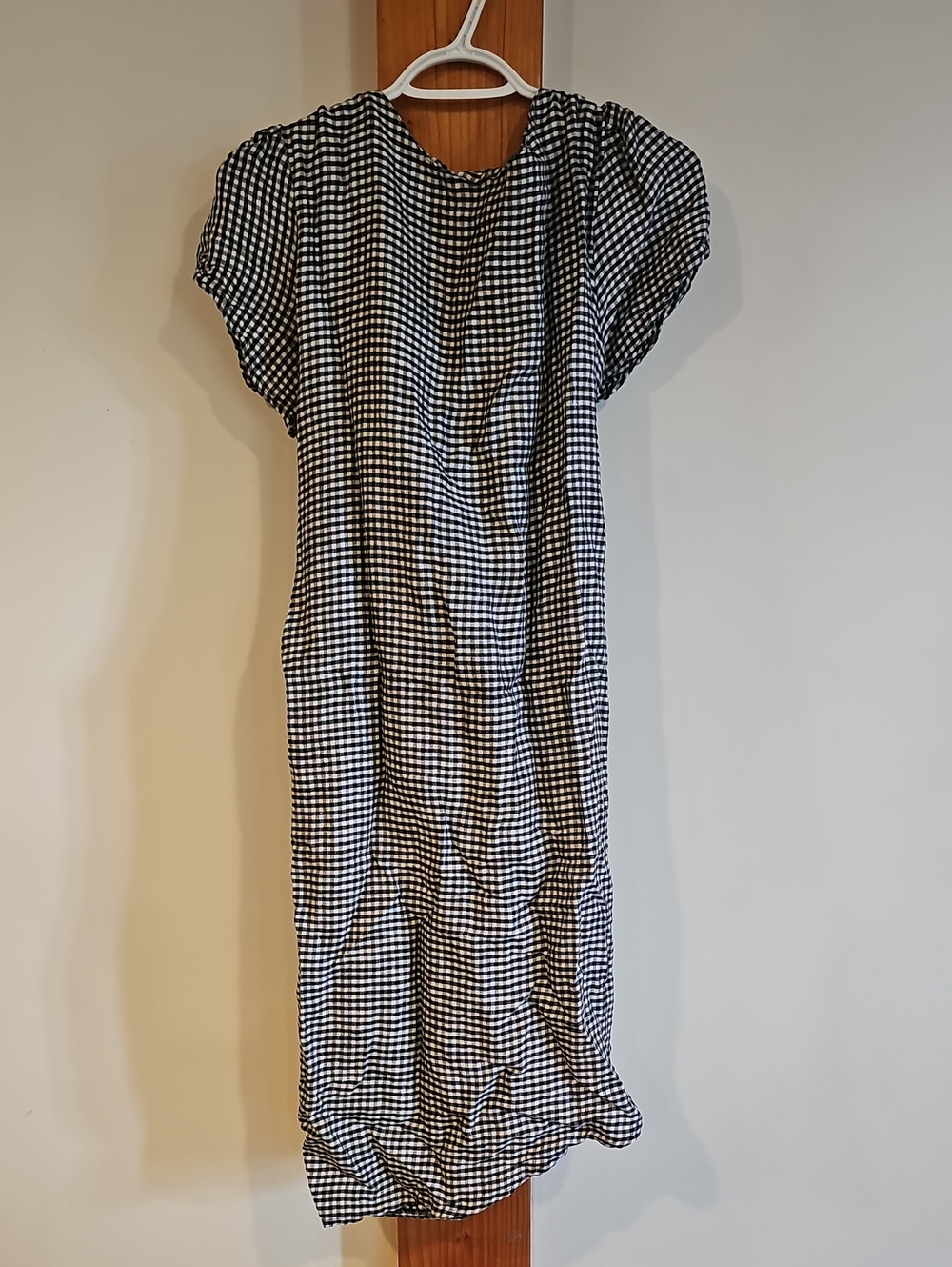 Classic Black & White Gingham Women's Dress